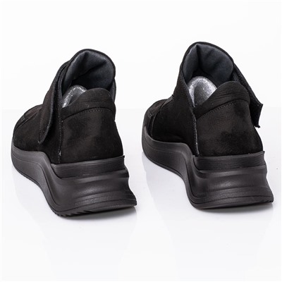 Женские кожаные кроссовки DeLis DeL3101-A2 Черный нубук: Под заказ