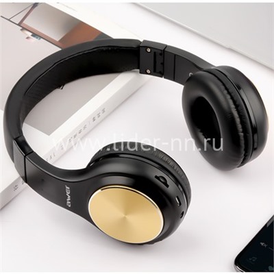 Наушники MP3/MP4 AWEI (A600BL) Bluetooth полноразмерные золото