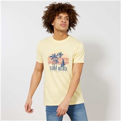 Прямая футболка Eco-conception - желтый