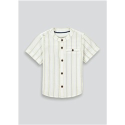 Boys Short Sleeve Grandad Collar Shirt (9mths-6yrs)