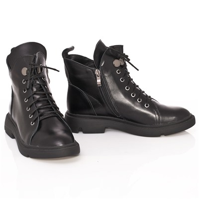 Женские кожаные ботинки DeLis DeL2104 Черный: Под заказ