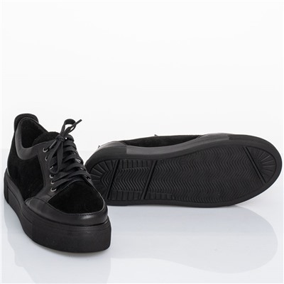 Женские кожаные туфли Shik Shoes Shik 9144 Черный+замша: Под заказ