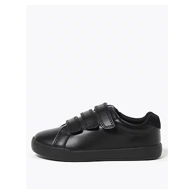 Kids' Leather Freshfeet™ Trainers (8 Small - 1 Large)