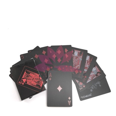 Карты для покера черные 100 % пластик
