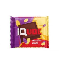 Айкуб/IQube chocolate raisins шоколад изюмный 70гр