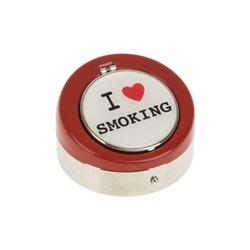 Пепельница "To smoke or not to smoke" 6,5*6,5*4см. (6видов) (min6) (металл) (транспортная упаковка)