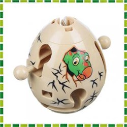ИГРОЛЕНД Головоломка "Умное Яйцо", пластик, 5х6, 5см, 3-6 дизайнов