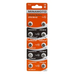 Батарейка алкалиновая MINAMOTO AG 2 LR726/10BL