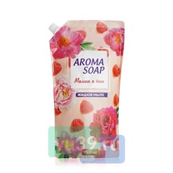 Мыло для рук Aroma soap жидкое, Малина и Пион, дой-пак 1000 мл