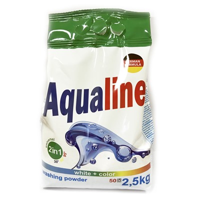 Порошок для стирки белья Aqualine универсальный, 2,5 кг.