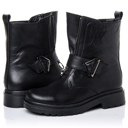 Женские кожаные ботинки RIVADI RIV2254 Черный: Под заказ