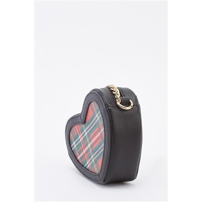 Mini Heart Faux Leather Shoulder Bag