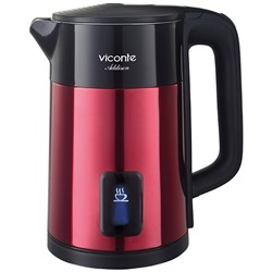 Чайник Viconte VC-3315  Addison 2200Вт Красный обьём 1,5л нерж+ пластик диск (12) оптом