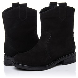 Женские кожаные ботинки RIVADI RIV2253 Черный Нубук: Под заказ