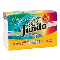 Экологичный концентрированный порошок для стирки Цветного белья (36 стирок), Jundo 900 гр
