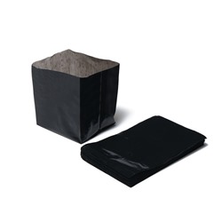 Пакет для рассады, 0.6 л, 8 × 14 см, полиэтилен толщиной 50 мкм, с перфорацией, чёрный, Greengo