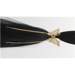 Краб для волос DA-23122 бабочка золото 4,5 см