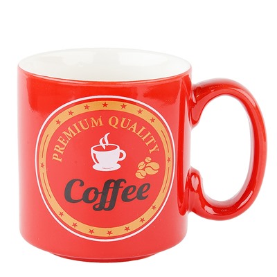 Кружка керамическая "Coffee quality" v=220мл. (4вида) (min12) (транспортная упаковка)