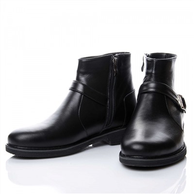 Мужские кожаные ботинки LaRose L1080 Черный: Под заказ