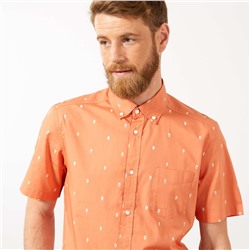 Узкая рубашка с рисунком - оранжевый