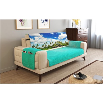 Дивандек на 3х местный диван с подлокотниками, 195*165 см. + 30 см. клапан арт. ДДСМ023-00211-СД.М0006