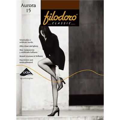 3 Колготки Filodoro Classic AURORA 15 den nero 4-L