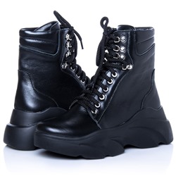 Женские кожаные ботинки LaRose L2270 Черный: Под заказ