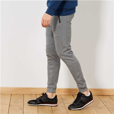 Спортивные брюки из хлопка пике - серый