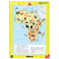 Развивающий пазл Африка (большие) (IQ step)