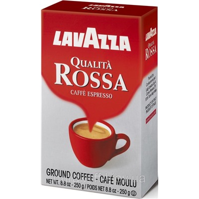 Кофе Lavazza Rossa молотый пакет 0,25кг