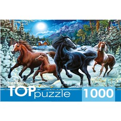 Пазл «Зимние лошади», 1000 элементов