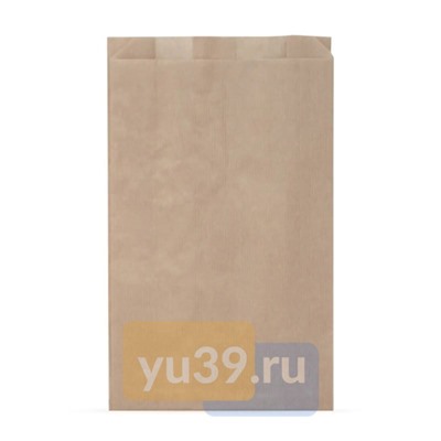 Универсальный бумажный пакет, крафт, 300x170+60 мм., коричневый, 50 шт.
