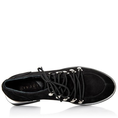 Женские кожаные туфли RIVADI RIV2299 Черный нубук: Под заказ