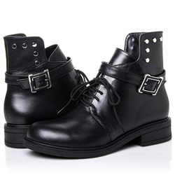 Женские кожаные ботинки RIVADI RIV2255 Черный: Под заказ