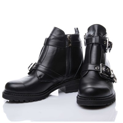 Женские кожаные ботинки LaRose L2156 Черный: Под заказ