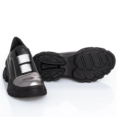 Женские кожаные туфли Shik Shoes Shik 2410 Черн+серебро: Под заказ