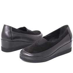 Женские кожаные туфли Shik Shoes Shik3166 Черный кожа+замш: Под заказ