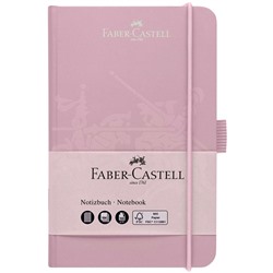 Бизнес-блокнот А6, 194л., Faber-Castell, матовая ламинация, тиснение ВД-лаком, цвет дымчато-розовый