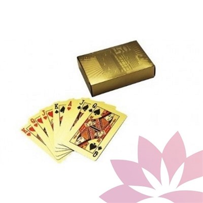 Карты для игры в покер "GOLD" 100% пластик