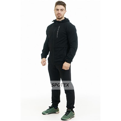 1Спортивный мужской костюм трикотаж  184 черный
