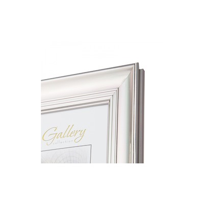 Рамка для сертификата Gallery 30x40 пластик серебро 663621-15, с пластиком		артикул 5-43366
