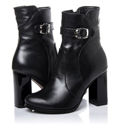 Женские кожаные ботинки LaRose L2260 Черный: Под заказ