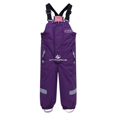 Детский зимний горнолыжный костюм фиолетового цвета 8912F