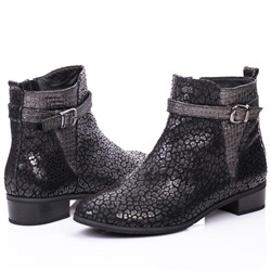 Женские кожаные ботинки Tacchi Grande TG3149 2V Черный Рептилия: Под заказ