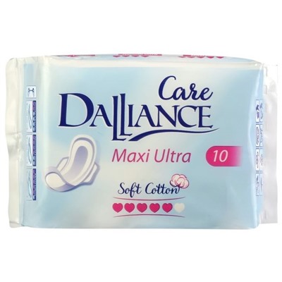 Прокладки гигиенические "DALLIANCE Care Maxi Ultra" (10 шт.) (10326051)