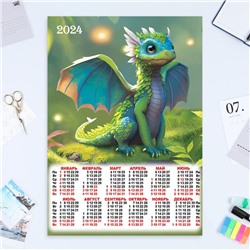 Календарь листовой "Символ года - 16" 2024 год, 42х60 см, А2