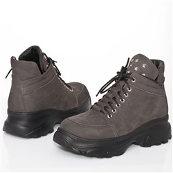 Женские кожаные ботинки Lacs LA20566 Серый Нубук: Под заказ
