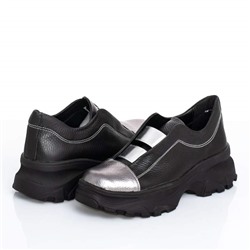 Женские кожаные туфли Shik Shoes Shik 2410 Черн+серебро: Под заказ