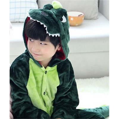 Детский кигуруми Зеленый динозаврик