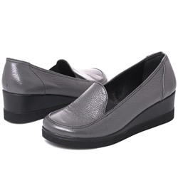 Женские кожаные туфли Shik Shoes Shik3168 Серый флотар: Под заказ